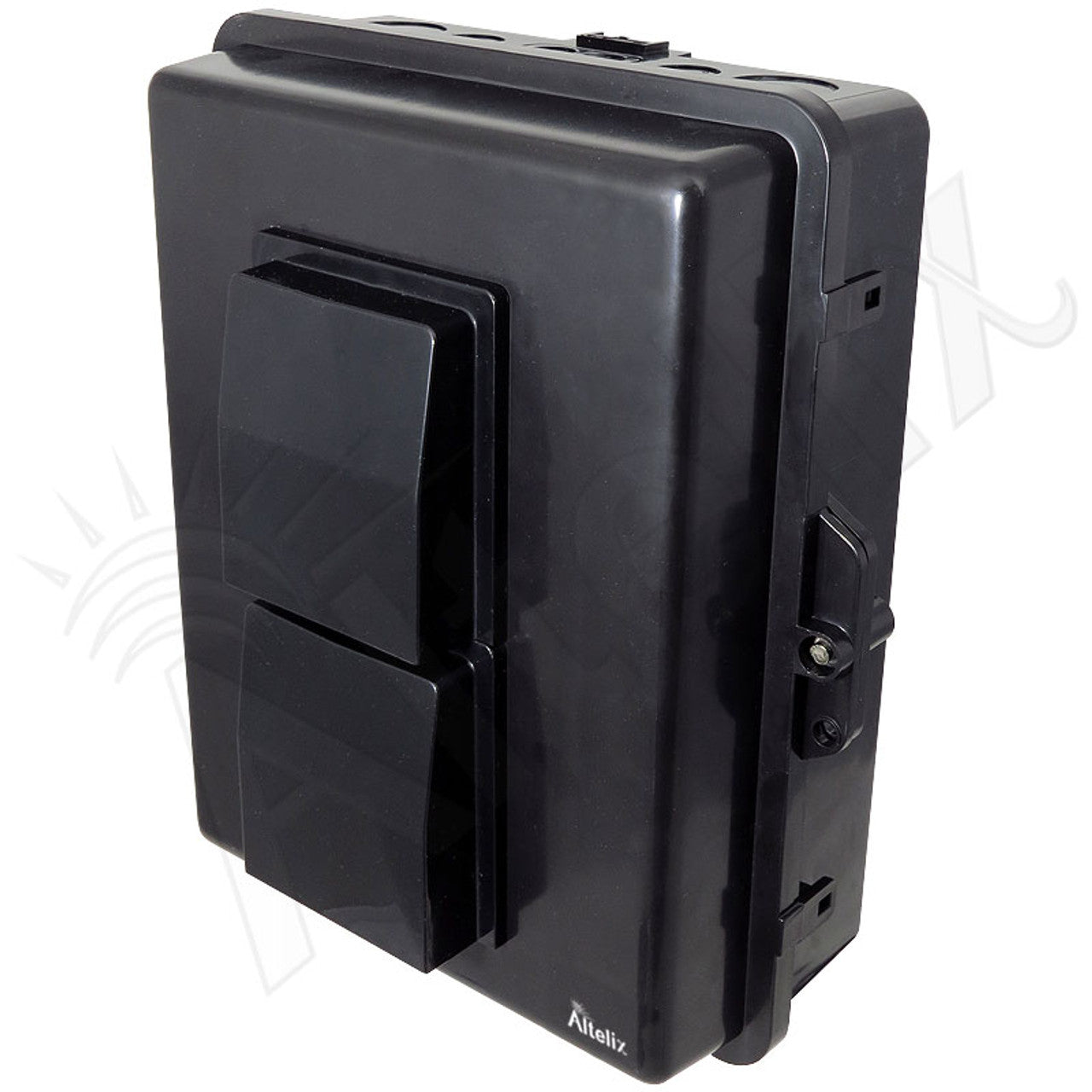 Buy black Altelix 14x11x5 Polycarbonate + ABS Vented Weatherproof NEMA Enclosure with Aluminum Mounting Plate, 120 VAC GFCI Outlets &amp; Power Cord