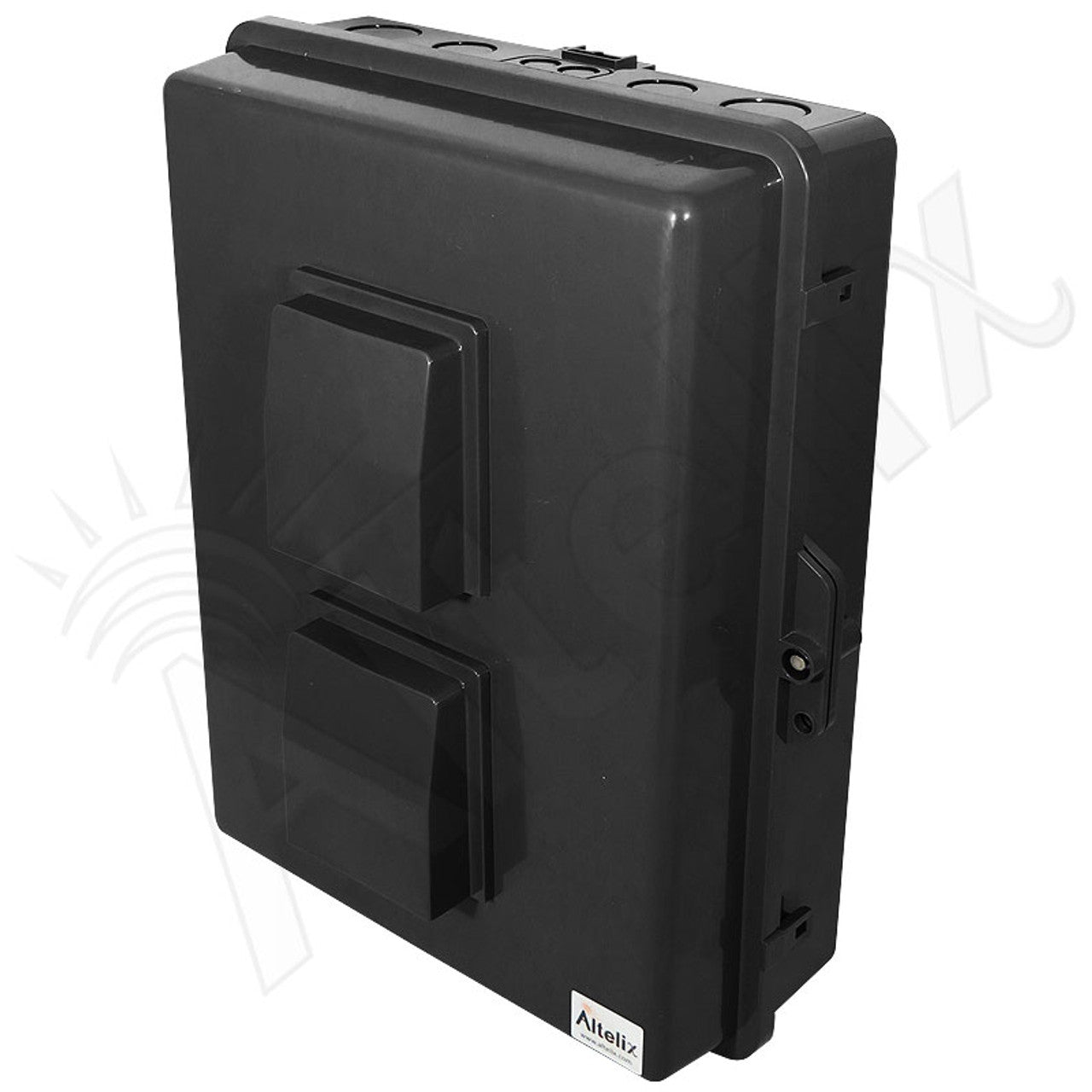 Buy black Altelix 17x14x6 PC + ABS Weatherproof Vented Utility Box NEMA Enclosure with Pole Mount Kit
