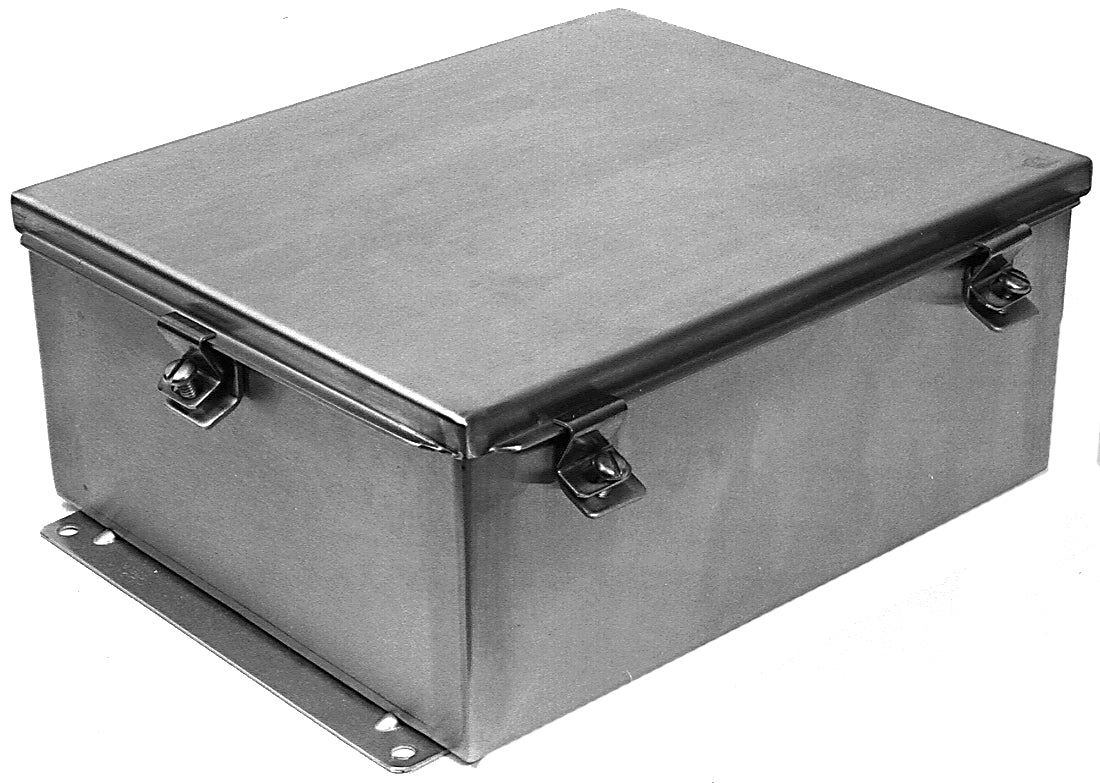 Legacy JN4XSS6-080606  -  316L Stainless Steel Enclosure with Lift - Off Clamped Cover (No Hinge)