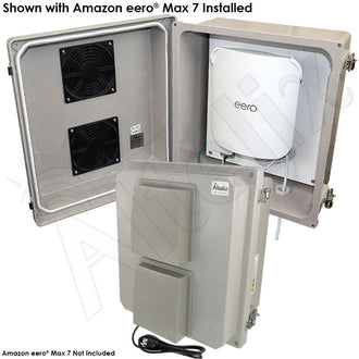 Altelix Fiberglass Weatherproof Vented Enclosure for Amazon eero® Max 7 Mesh WiFi Router - 0