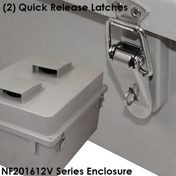 Altelix Fiberglass Weatherproof Vented NEMA Enclosure with 120 VAC Outlets