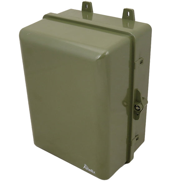 Altelix 12x9x7 Pole Mount IP66 NEMA 4X PC+ABS Weatherproof Utility Box with Hinged Door