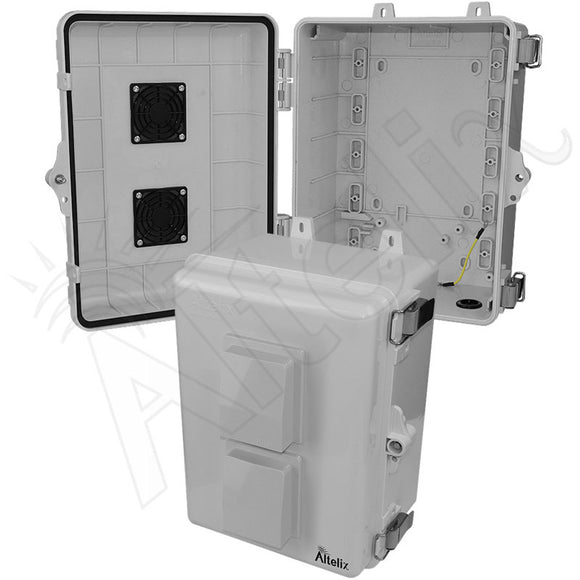 Altelix 12x9x7 Polycarbonate + ABS Vented RF Transparent Outdoor WiFi Enclosure
