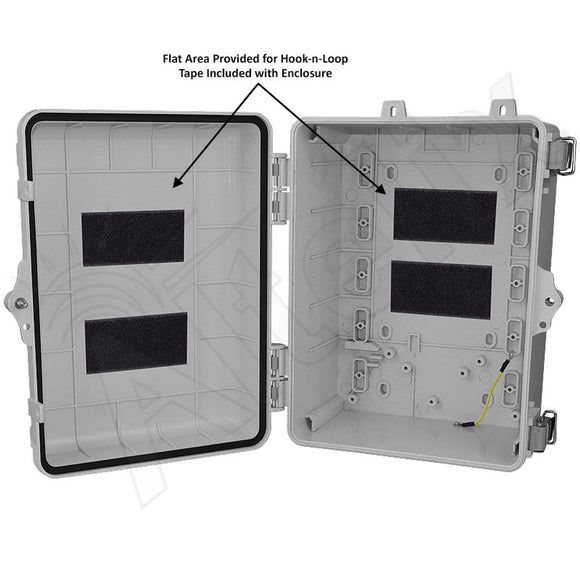 Altelix 12x9x7 Polycarbonate + ABS NEMA 4X RF Transparent Outdoor WiFi Enclosure