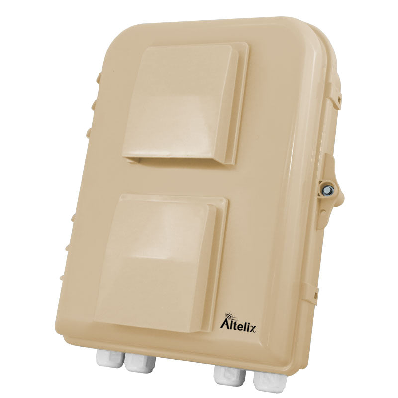Altelix 13x10x4 PC+ABS Weatherproof Vented Utility Box NEMA Enclosure with Cooling Fan, 120 VAC Outlet & Power Cord