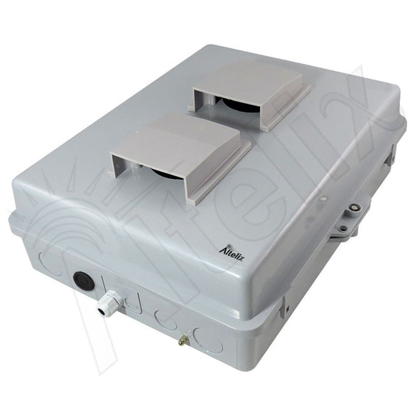 Altelix 17x14x6 Vented Polycarbonate + ABS Weatherproof NEMA Enclosure with 100-240 VAC Universal Power Outlet