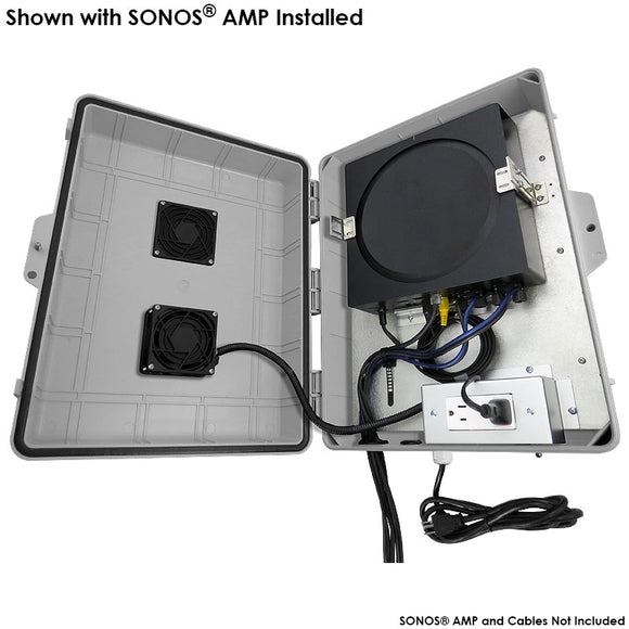 Altelix Enclosure for SONOS® AMP, Apple® TV, Amazon® Echo Link Amp, Bluesound® Powernode, ROKU® Ultra, WiiM® Pro