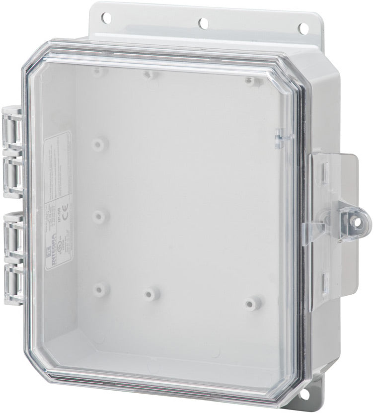 Buy 9x8x2-45 Integra - Impact Line | Polycarbonate | Clear Cover | Standard Hinge, Integrated Locking Latch, Integrated Mounting Flange | NEMA 6P