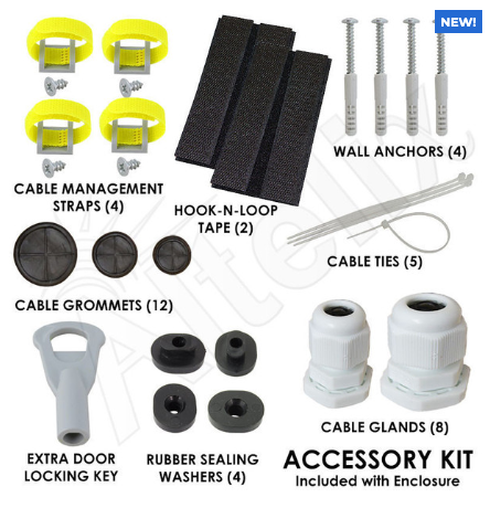Altelix 12x9x9 Polycarbonate + ABS Vented RF Transparent Outdoor WiFi Enclosure