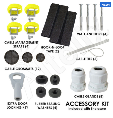 Altelix 12x9x9 Polycarbonate + ABS Vented RF Transparent Outdoor WiFi Enclosure with No-Drill PVC Equipment Mounting Plate