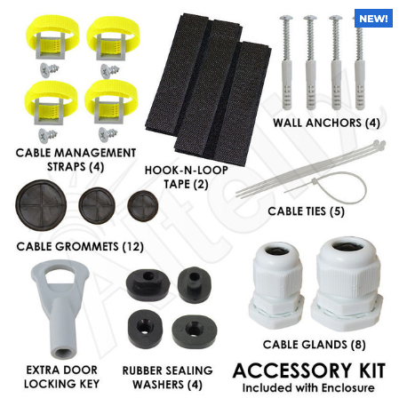 Altelix 12x9x9 Polycarbonate + ABS Vented Enclosure with Aluminum Equipment Mounting Plate