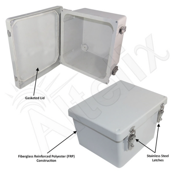 Altelix Fiberglass Weatherproof NEMA 4X Enclosure