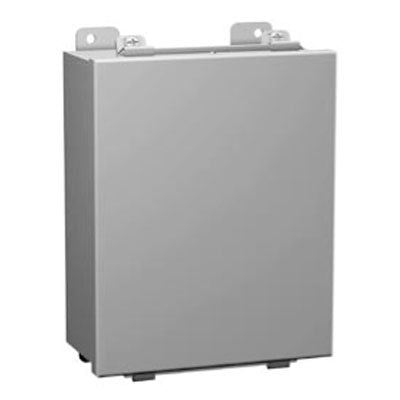 1414 Series Painted Mild Steel Enclosures with Lift Off Clamped Cover (No Hinge)     Includes Inner Mounting Panel