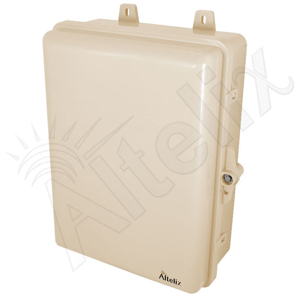 Altelix 12x9x5 NEMA 4X PC+ABS Weatherproof Utility Box NEMA Enclosure with 120 VAC 3-Prong Power Plug & Power Cord
