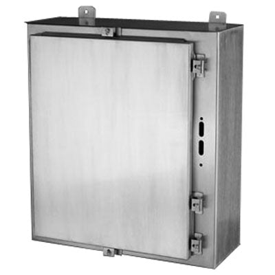DN4X6 Series     316L Stainless Steel Enclosures with Provision for a Flanged Disconnect (disconnect and handle NOT included)