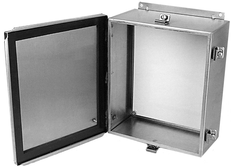 JN4XHSS Series     304 Stainless Steel Enclosures with Continuous Hinge and Clamped Cover