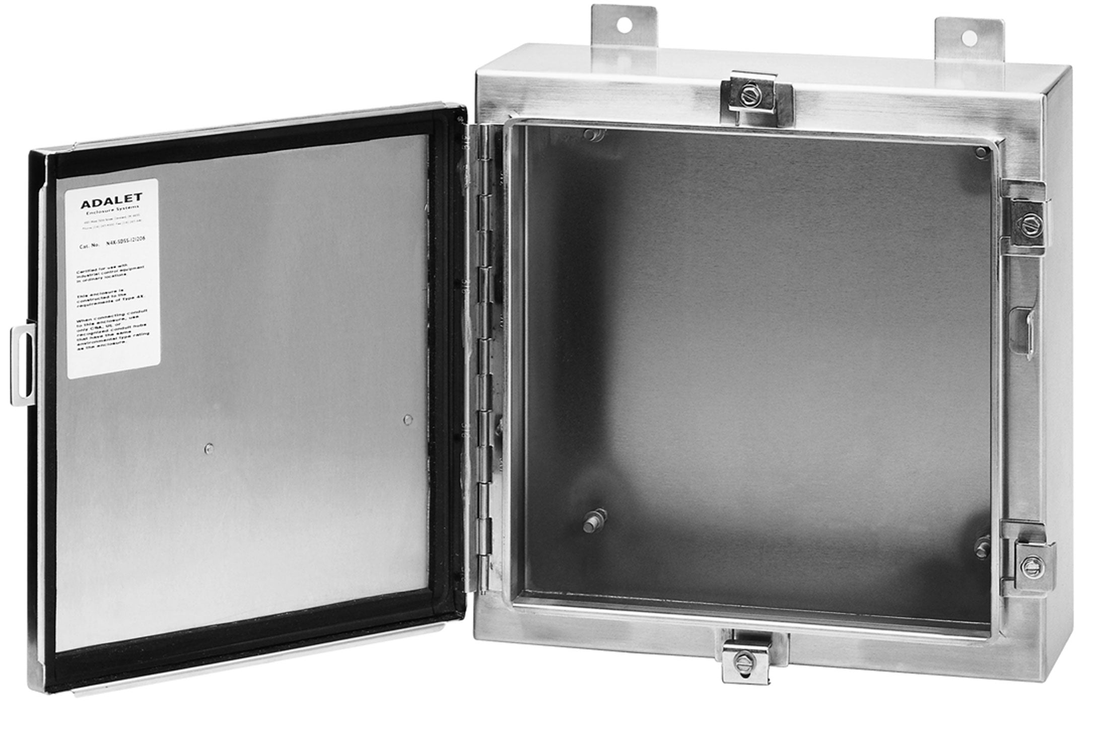 N4X6 Series     316L Stainless Steel Enclosures with Continuous Hinge and Clamped   Cover
