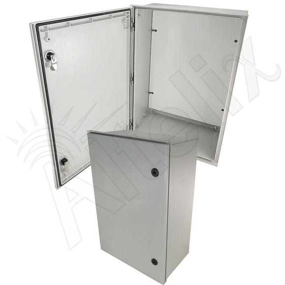 Altelix NEMA 3X Fiberglass Indoor / Outdoor RF Transparent WiFi Access Point Enclosure with Non-Metallic Equipment Mounting Plate