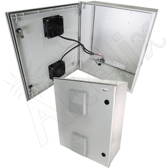 Altelix Vented Fiberglass Weatherproof NEMA Enclosure with 12 VDC Cooling Fan
