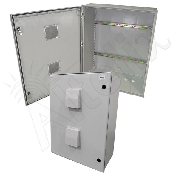 Altelix Vented Industrial DIN Rail Fiberglass Weatherproof NEMA Enclosure