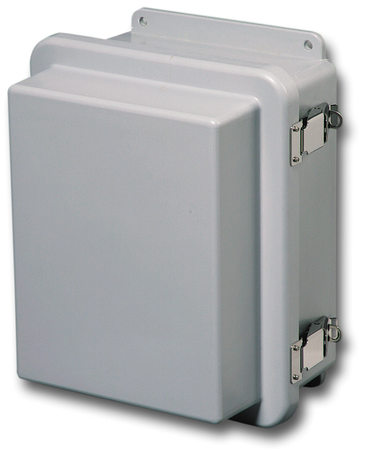 N4X FG RCHQR Series Fiberglass Enclosures with Raised Hinged Cover and  Quick Release Latch