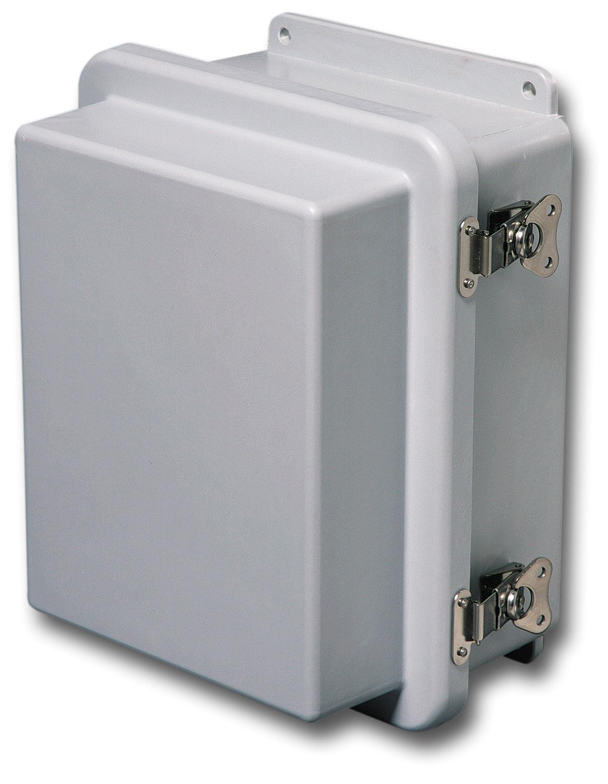 N4X   FG   RCHTL Series     Fiberglass Enclosures with Raised Hinged Cover and Twist Latch