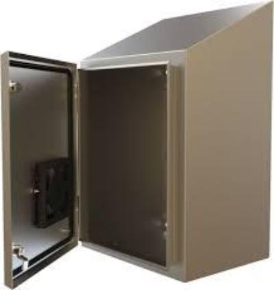 Hammond Waterfall Series Enclosure With Sloped Top and Quarter Turns IP69K Rated