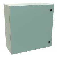 Eclipse Series     Painted Type 4 Mild Steel Enclosures with Concealed Hinge and Quarter   Turn Latch ANSI 61 Gray