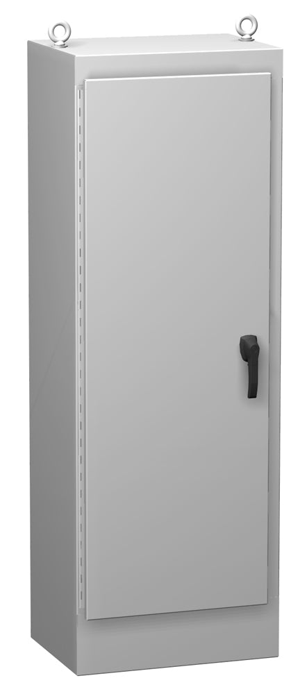 HN4FS Series     304 Stainless Steel Free   Standing Enclosures with 3   Point Latch