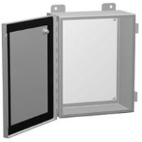 1414 PH Series Painted Mild Steel Enclosures with Continuously Hinged Clamped Cover     Includes Inner Mounting Panel