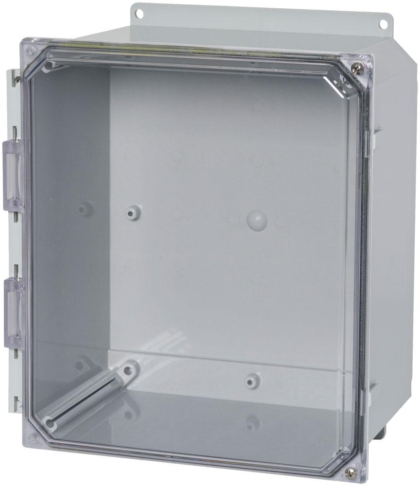 Type 4X Polycarbonate Junction Box (Solid and Clear Cover) PCJ Series  Hinged Screw Cover - 0