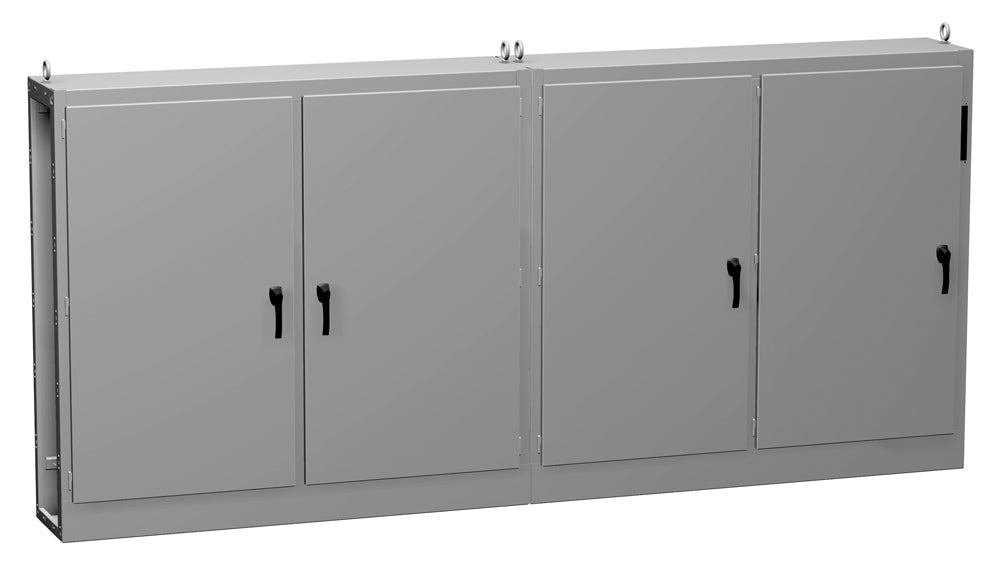 Type 12 Mild Steel Modular Freestanding Disconnect Enclosure UHD M Series Hinge Door with Handle (Flange with multi   vendor cutout)