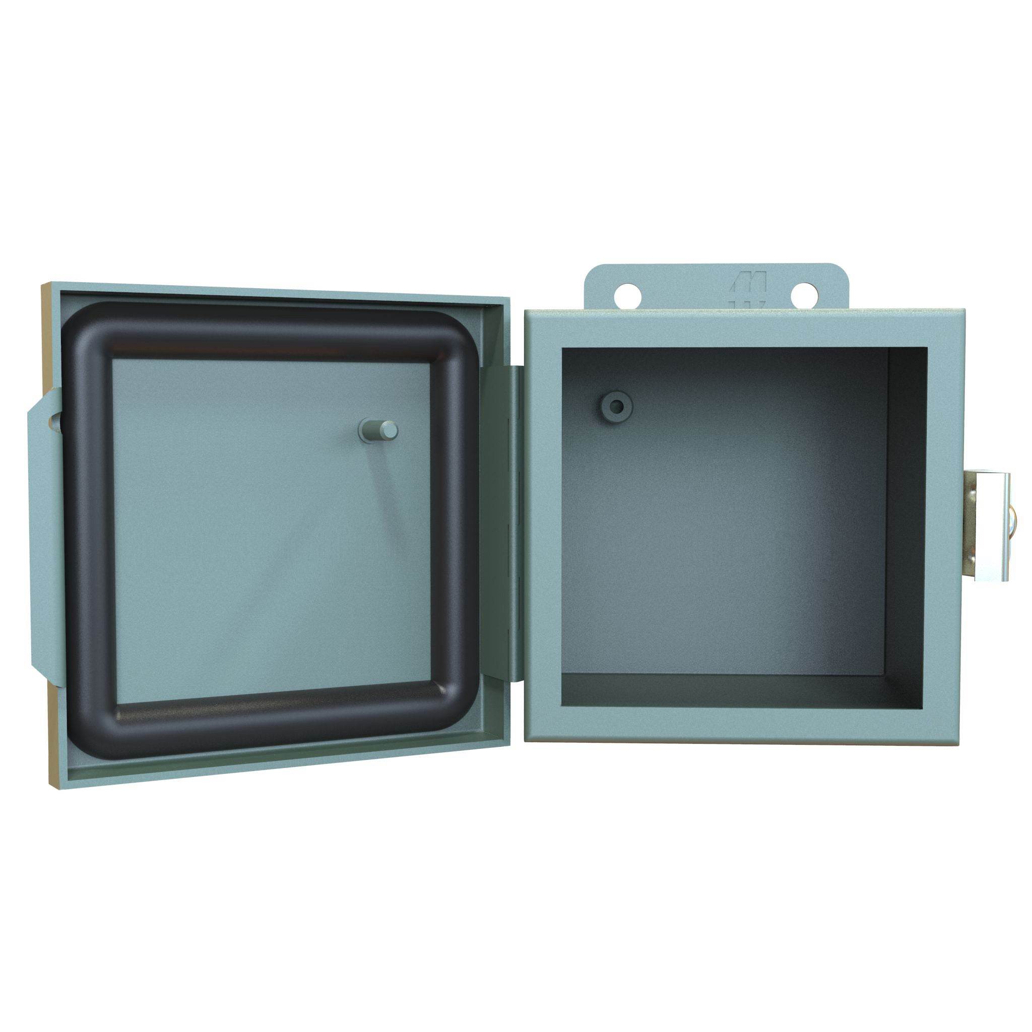 1414 PH Series Painted Mild Steel Enclosures with Continuously Hinged Clamped Cover     Includes Inner Mounting Panel