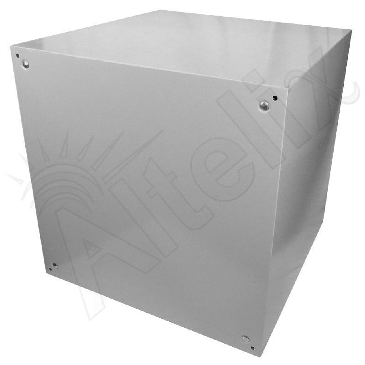 Altelix 24x24x24 19" Wide 6U Rack Steel Weatherproof NEMA Enclosure with Single 120 VAC Duplex Outlet, Power Cord & 85°F Turn-On Cooling Fans