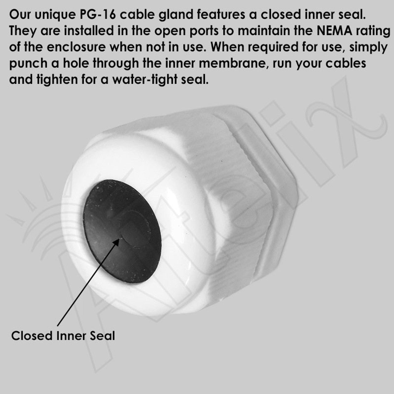 Altelix Fiberglass Weatherproof Heated NEMA Enclosure with 200W Heater & 120 VAC Outlets