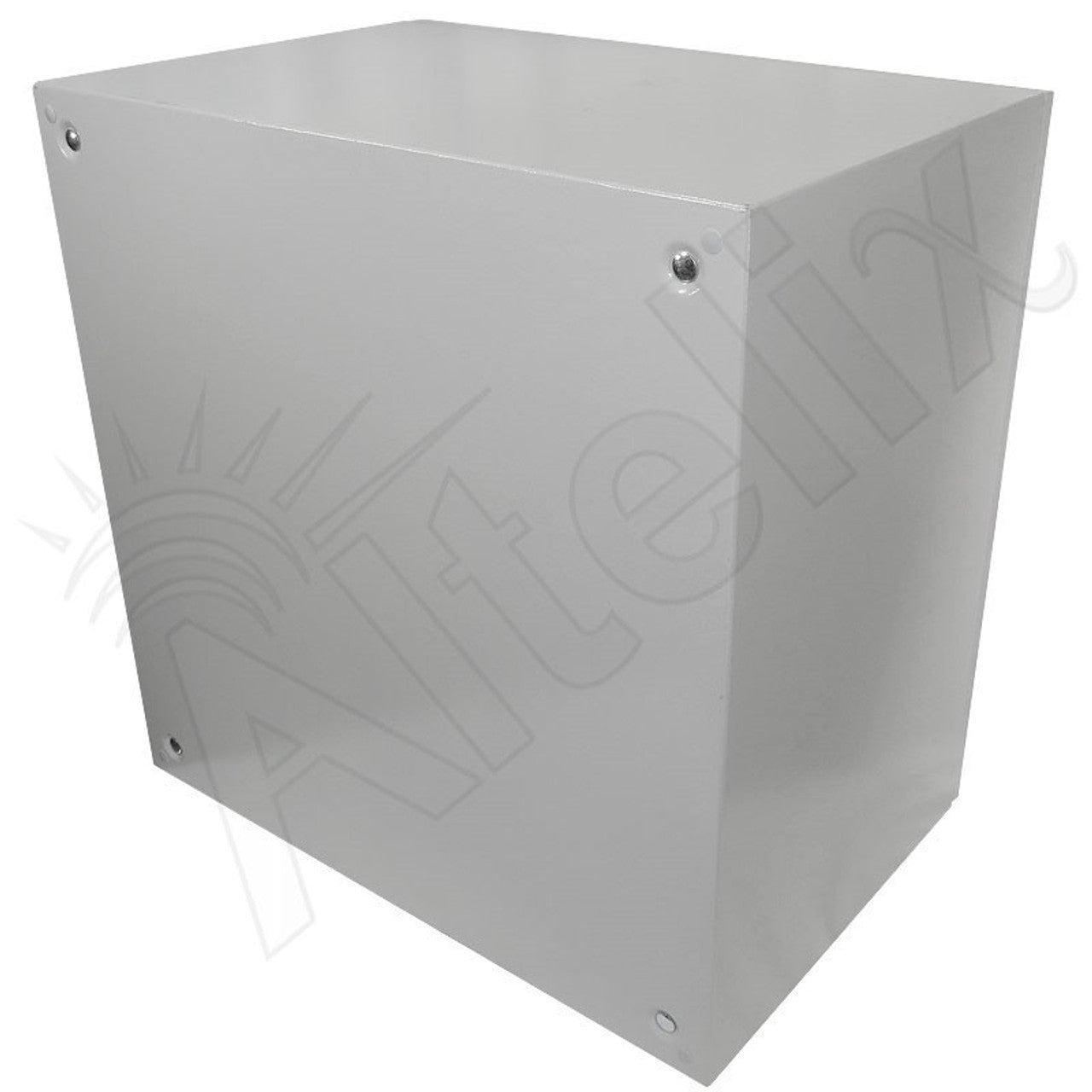 Altelix 24x24x16 Steel Weatherproof NEMA Enclosure with 19" Wide 6U Rack Frame, Dual Door Mounted Cooling Fans, Dual 120 VAC Duplex Outlets and Power Cord