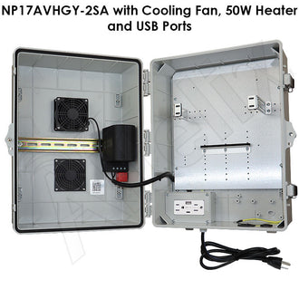 Altelix Weatherproof Audio Video Enclosure with Universal Equipment Mounting and 120 VAC Outlets