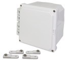 Integra - Premium Line | Polycarbonate | Hinged Cover | Opaque | Mounting Feet | 6P | White-1