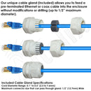Altelix 17x14x6 PoE Powered Vented Polycarbonate + ABS Weatherproof NEMA Enclosure with DC Cooling Fan & 2-Port PoE Power Splitter-10