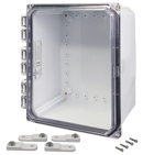 Integra - Premium Line | Polycarbonate | Hinged Cover | Clear | Mounting Feet | 6P | White-6