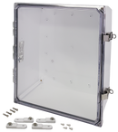Integra - Premium Line | Polycarbonate | Hinged Cover | Clear | Stainless Steel Locking Latch | Mounting Feet | White-10