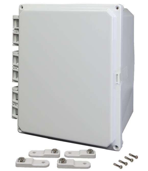 Integra - Premium Line | Polycarbonate | Hinged Cover | Opaque | Mounting Feet | 6P | White