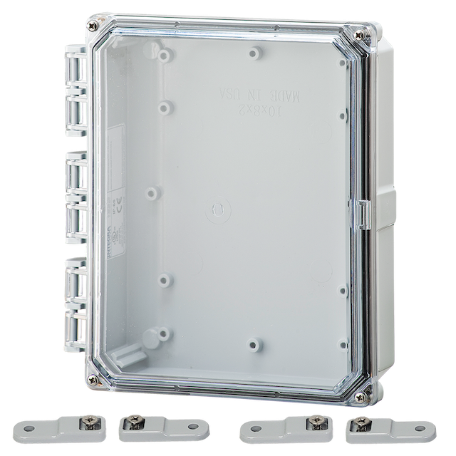 Integra - Premium Line | Hinged Cover | Clear | Mounting Feet | 6P