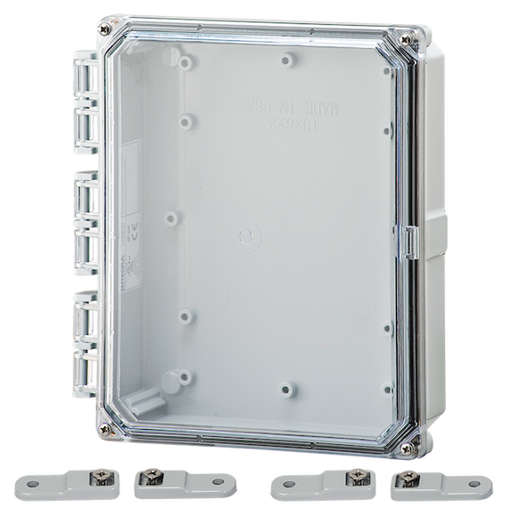 Integra - Premium Line | Hinged Cover | Clear | Mounting Feet | 6P