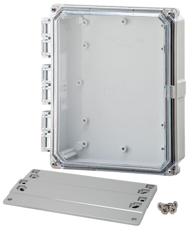 Integra - Premium Line | Clear Hinge Cover | Four Screw Lid | Flanges | NEMA 6P