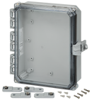 Integra - Premium Line | Polycarbonate | Hinged Cover | Clear | Non-Metallic Locking Latch | Mounting Feet-6