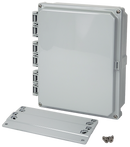 Integra - Premium Line | Opaque Hinge Cover | Four Screw Lid | Flanges | NEMA 6P-5