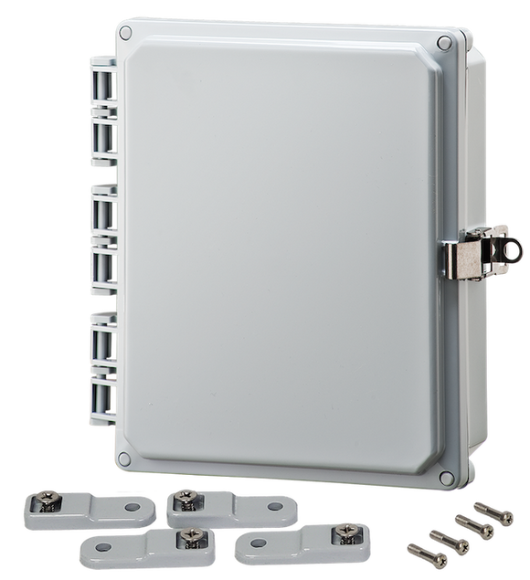 Integra - Premium Line | Polycarbonate | Hinged Cover | Opaque | Stainless Steel Locking Latch | Mounting Feet