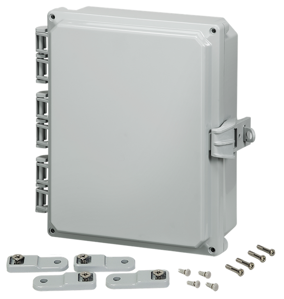 Integra - Premium Line - Hinged Cover | Opaque | Non-Metallic Locking Latch | Mounting Feet