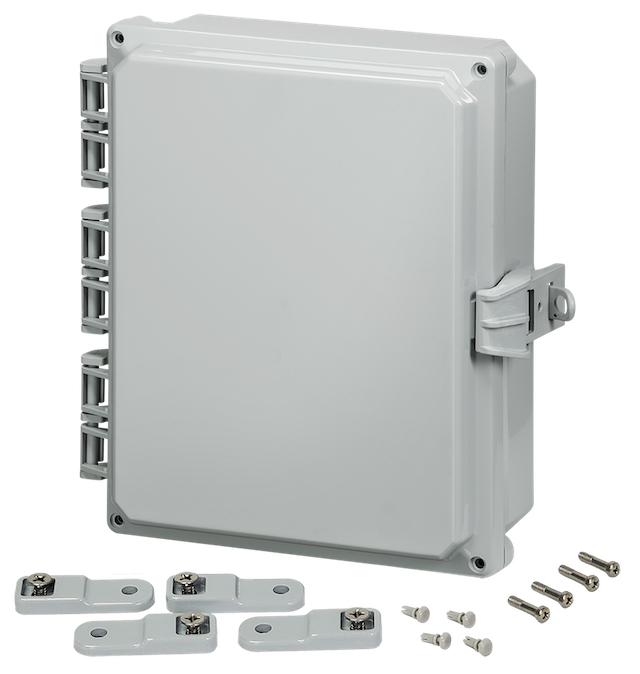 Integra - Premium Line - Hinged Cover | Opaque | Non-Metallic Locking Latch | Mounting Feet